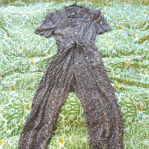 80s floral jumpsuit